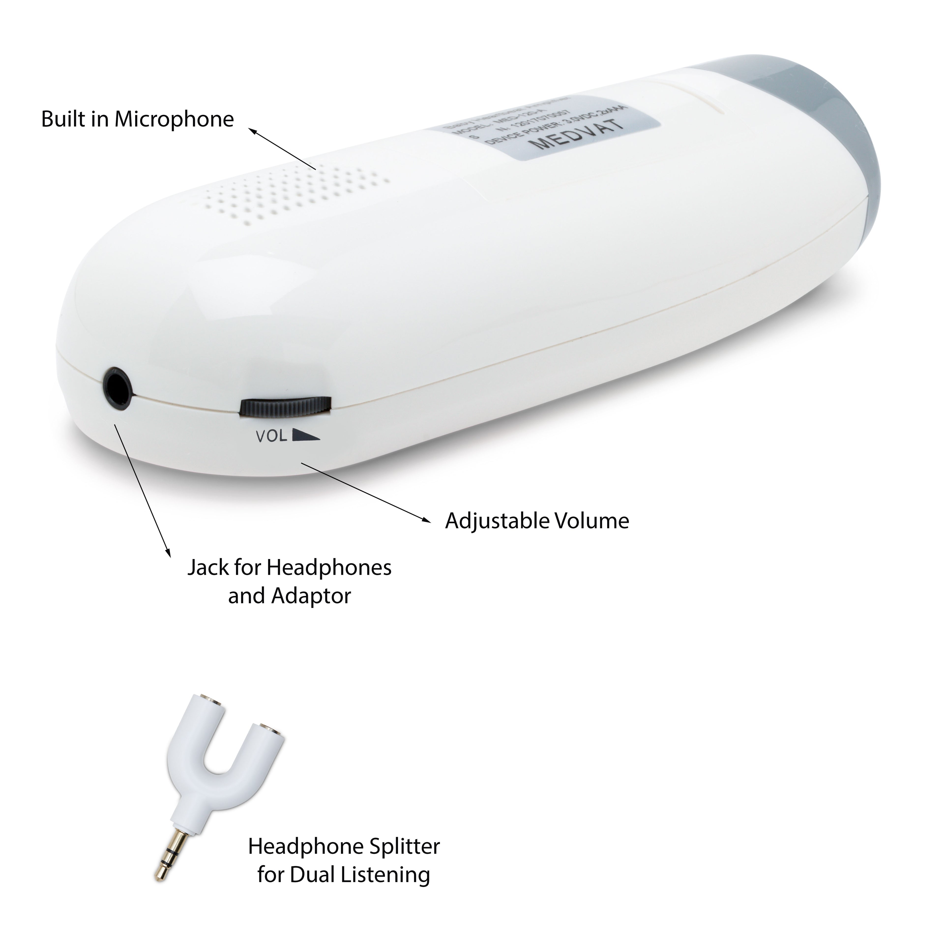 Medvat Portable Baby Doppler Heart Rate Monitor