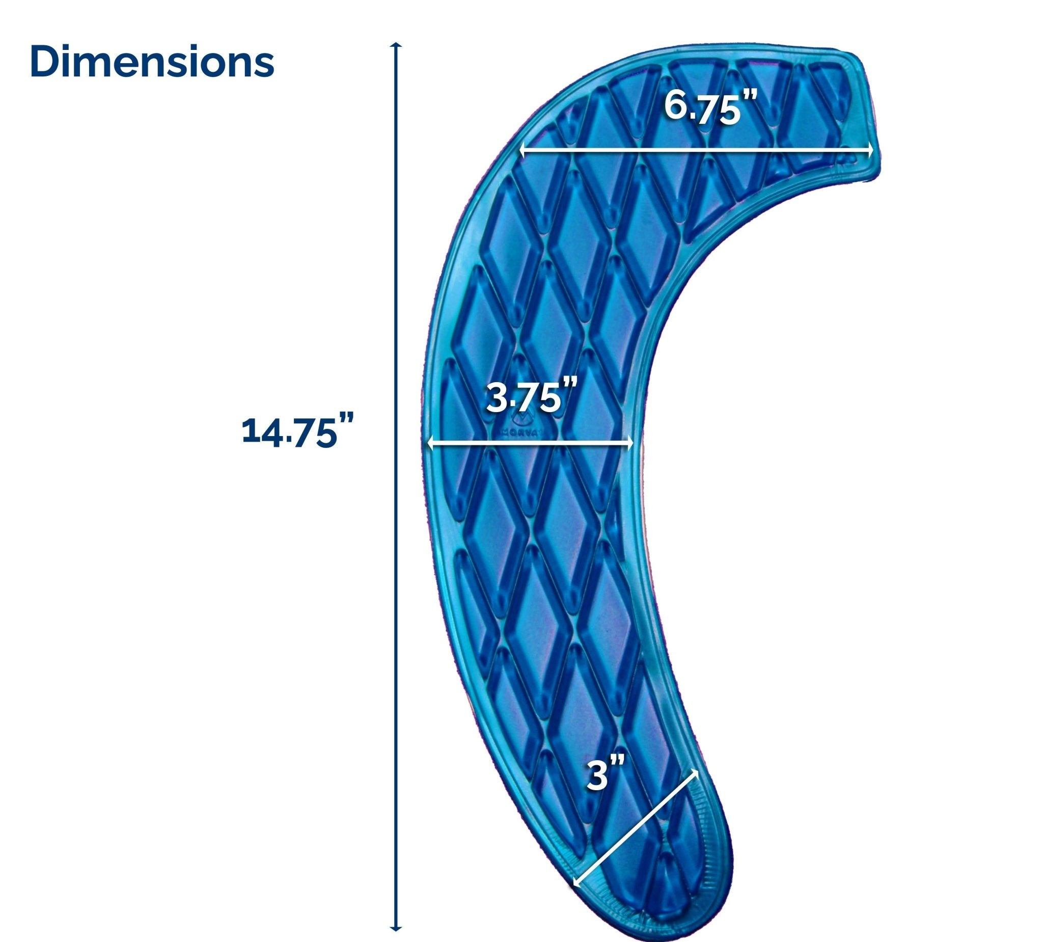 Washable Adhesive Gel Toilet Seat Cover, Maximum Pain Relief, Blue, Elongated - Medvat