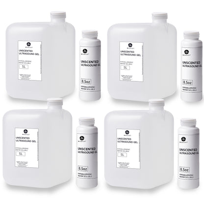 Medvat Clear Unscented Ultrasound Gel - 5 Liter