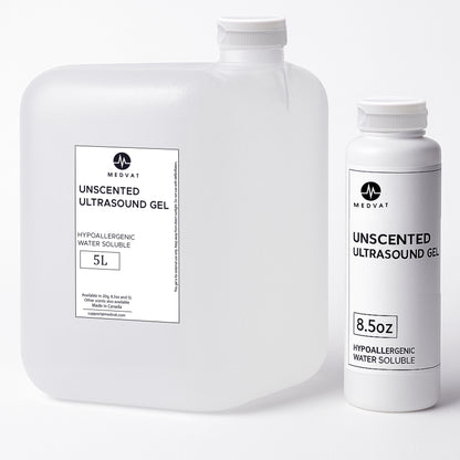 Medvat Clear Unscented Ultrasound Gel - 5 Liter