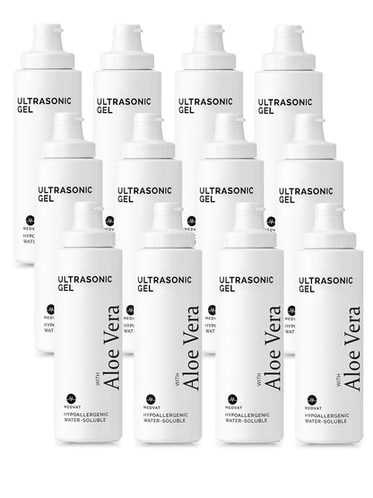 Medvat Clear Unscented Ultrasonic Gel with Aloe Vera - 8.5oz