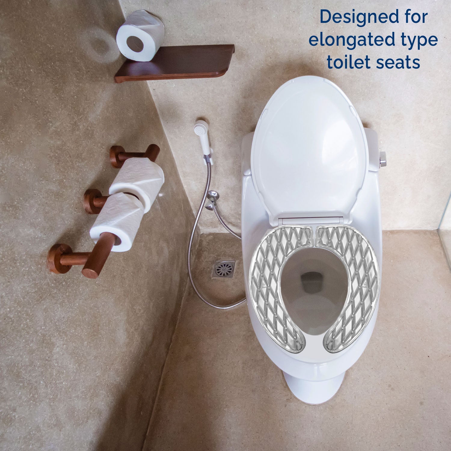 Clear toilet online seat cover