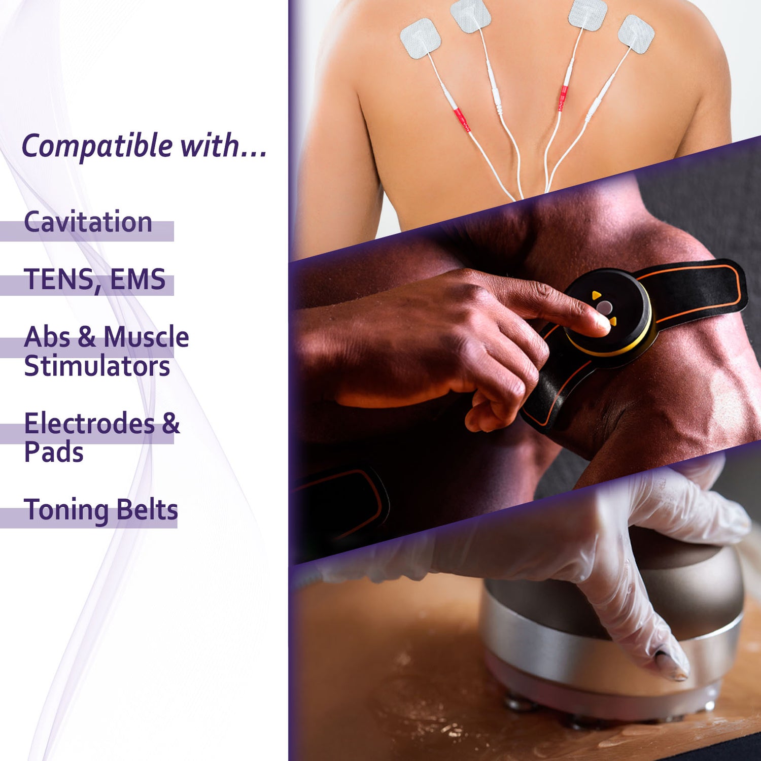 Medvat Lavender Scented Transmission Gel with Aloe Vera, Non-Irritating Hypoallergenic Cavitation, 8.5oz Squeeze Bottle, 2 Pack