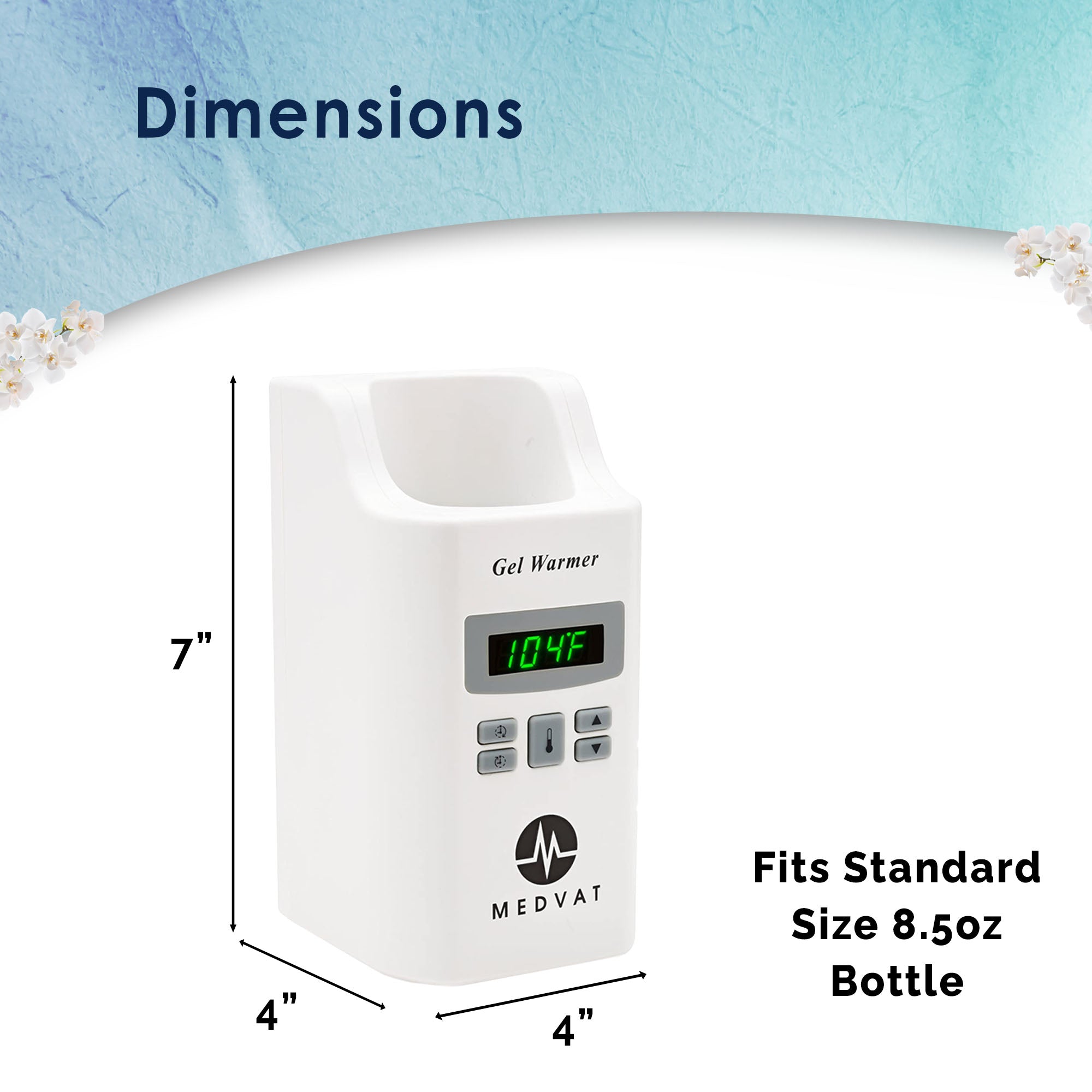 Gel Warmer with Digital Display, Built in Timer and Adjustable Temperature- Fits 8.5oz Bottle